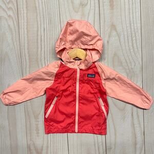 Patagonia Baby 12-18M Light&Variable Hoody Windbreaker Jacket Stowable Hood